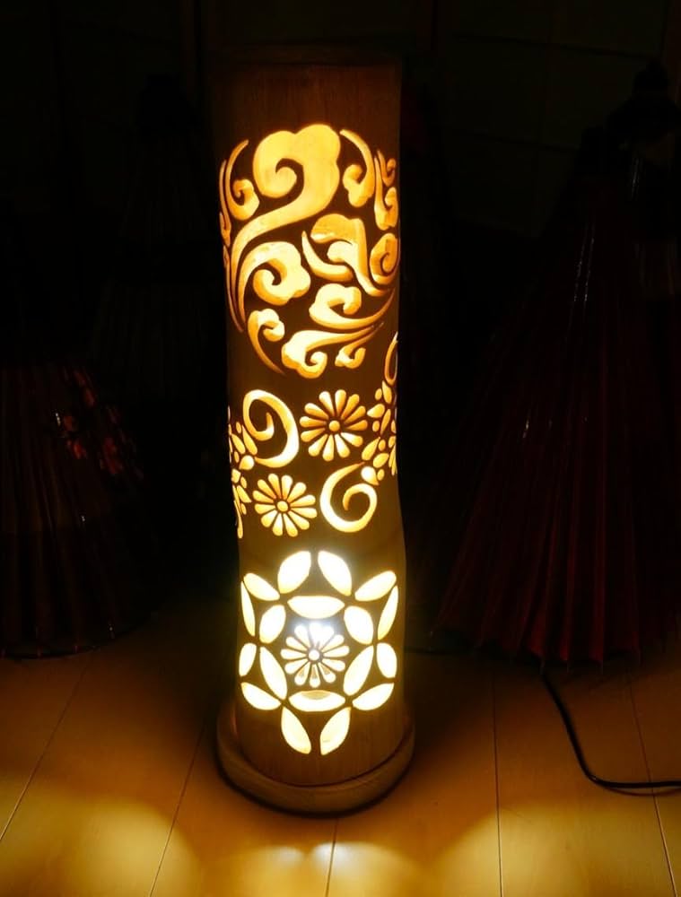 竹灯り・竹あかり・竹灯籠 ～～ 癒しの灯り☆雲紫☆～～ Amazon