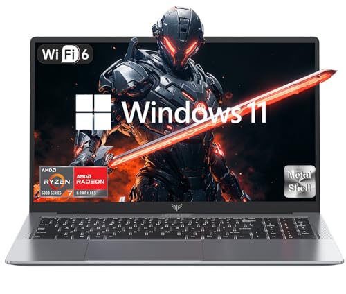KAIGERR Gaming Laptop, 16.0inch Laptop Computer with AMD Ryzen 7 5825U(8C/16T, Up to 4.5GHz), 16GB RAM 512GB NVMe SSD Windows 11 Laptop, Radeon RX Vega 8 Graphics,WiFi 6, Backlit KB