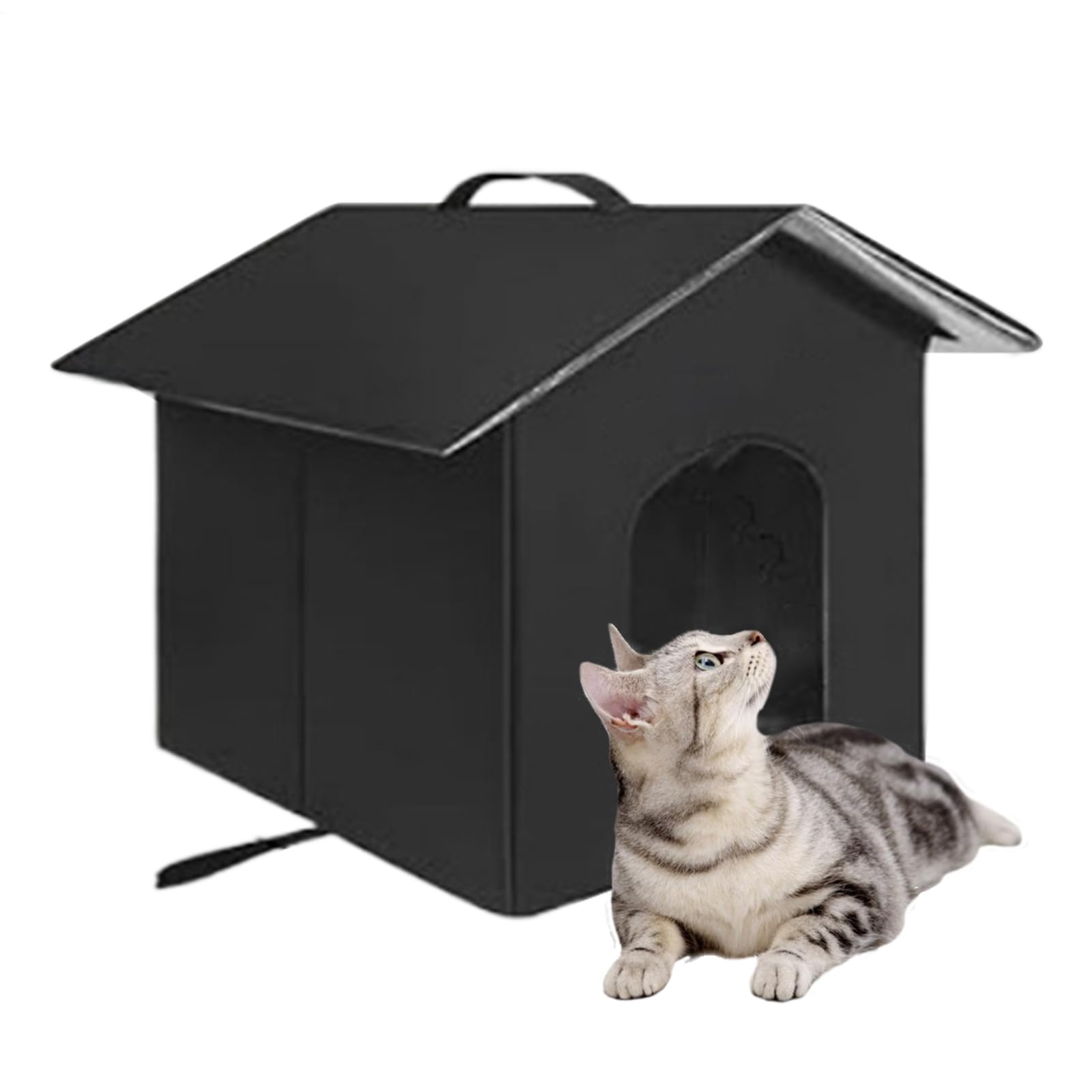 Nichoir d'extérieur étanche et pliable pour animaux en hiver