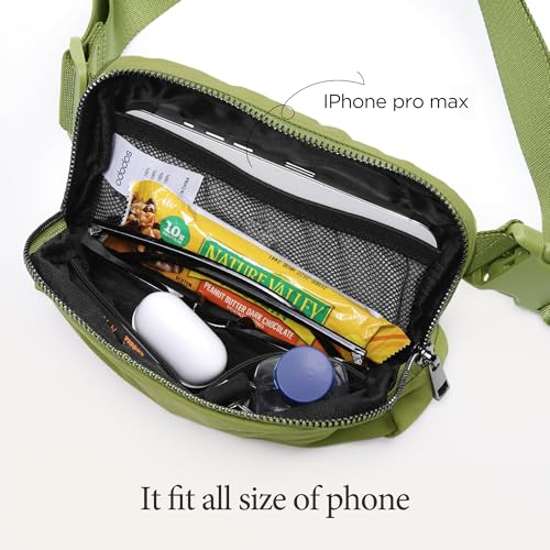 Image of ODODOS Unisex Mini Belt Bag with Adjustable Strap Small Fanny Pack for Workout Running Traveling Hiking, Olive