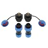 Uonecn SP13 4pin Waterproof Aviation Cable Connectors, Low Voltage Wire Connector, Electrical Cable Connector, Aviation Plug & Socket IP68 Panel Mount-Water Proof Connector