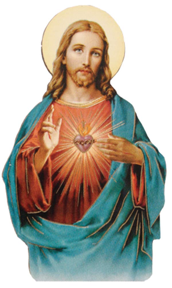 Sacred Heart of Jesus - Wooden Fridge Magnet