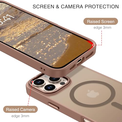 Image of BENTOBEN for iPhone 16 Pro Max Case 2024, Phone case iPhone 16 Pro Max Magnetic Case [Compatible with Mag Safe] Translucent Matte Shockproof Protective Cover 6.9 inch Desert Titanium