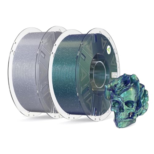 Filamento Impresora 3D Creality Hyper PLA Verde Gris Galaxia Estrellada Estabilidad