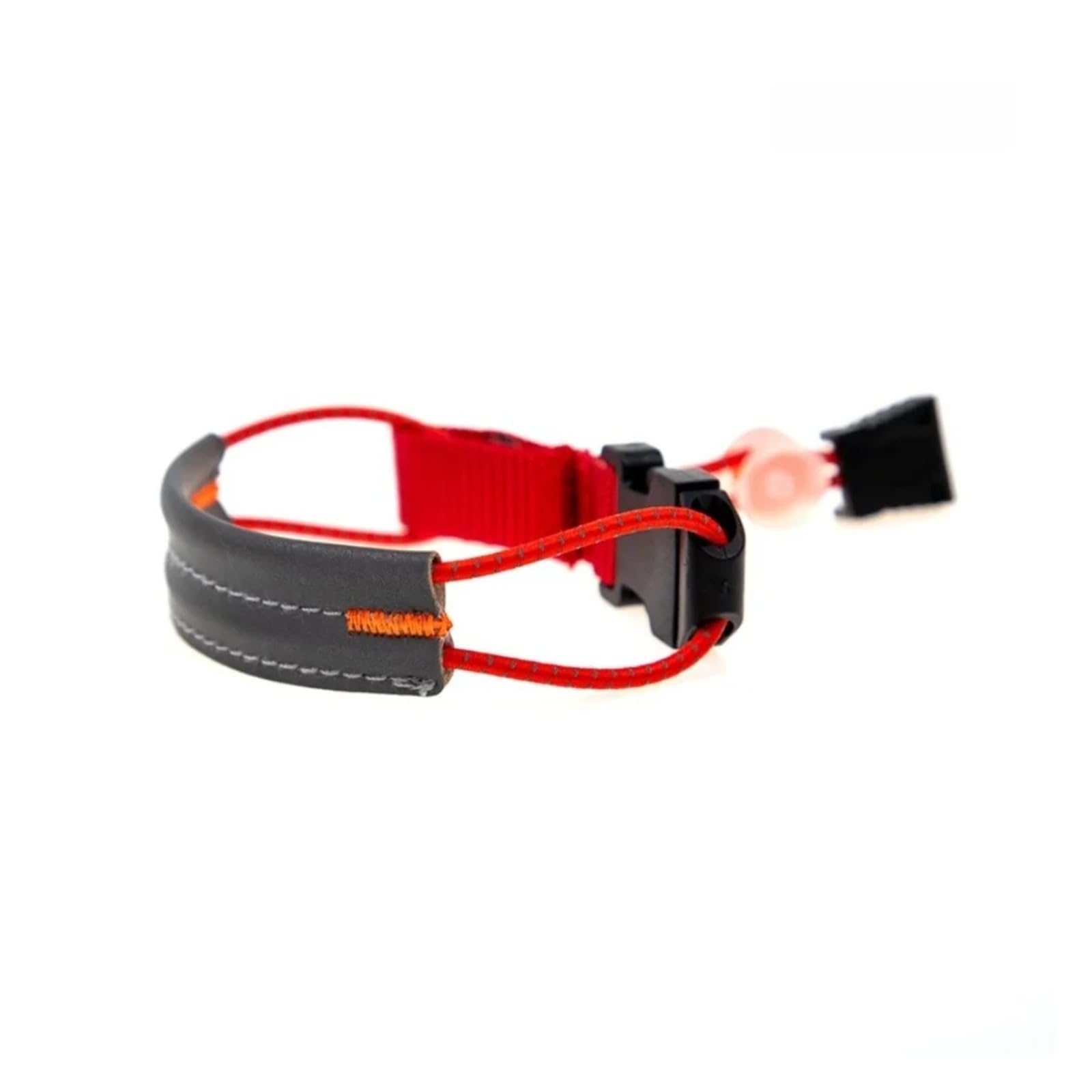 Reflective Bike Pants Strap High Visibility Adjustable Trouser Leg Cuff for Cycling (czerwone)