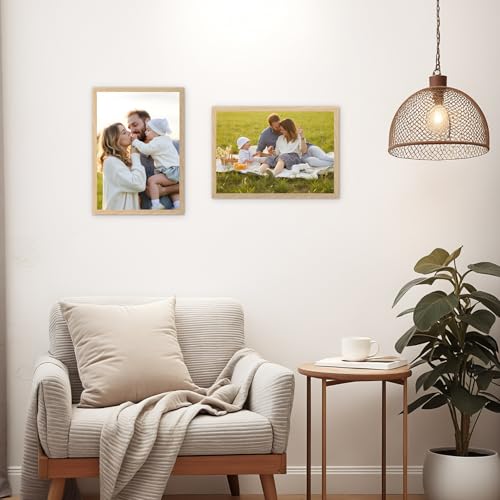 Miniatura 6 de Hoikwo Juego De 3 Marco A4, Marcos De Pvc Color Madera De A4 Para Pared, Adecuados Para Títulos Universitarios, Pósters, Fotografías, Rompecabezas Y Documentos Enmarcados