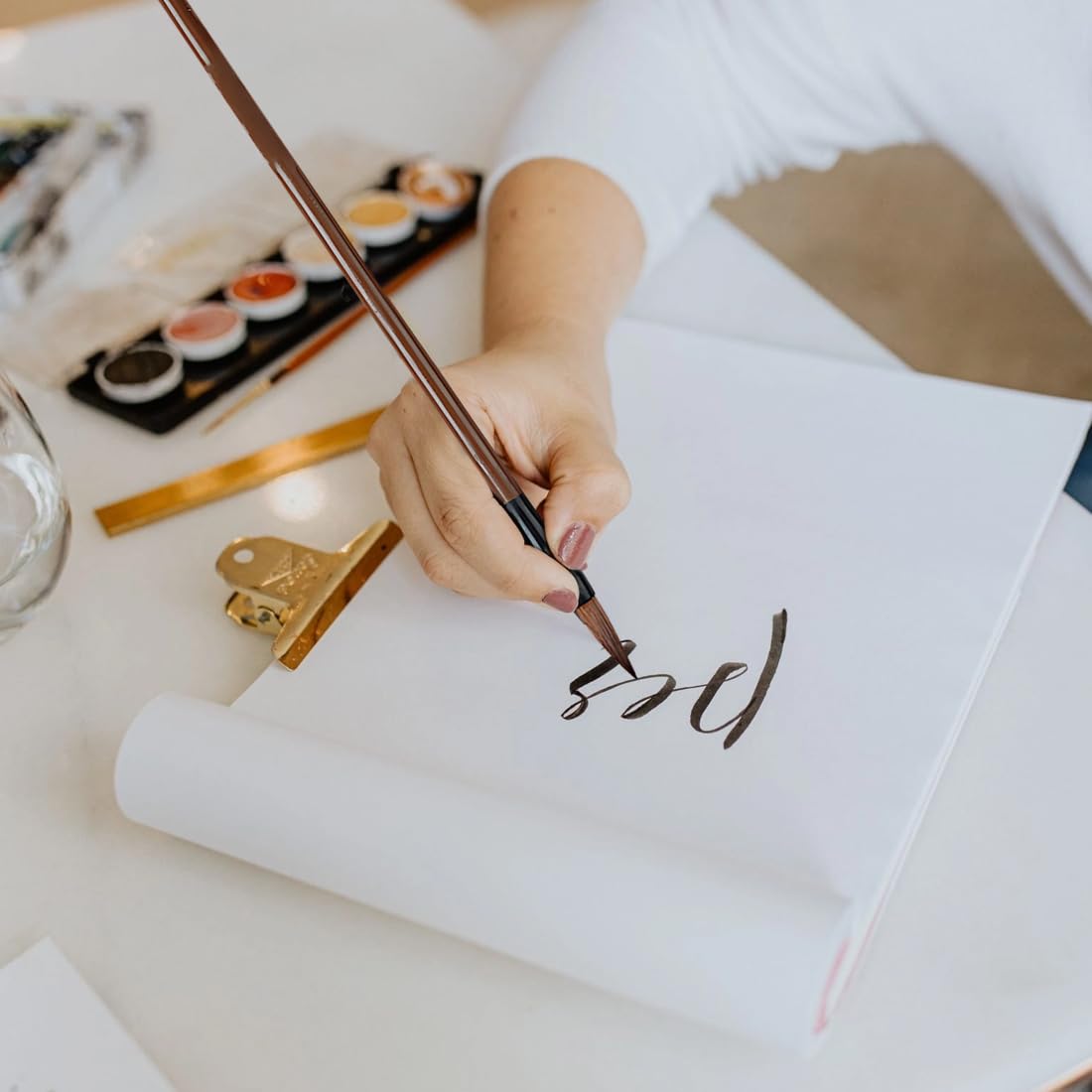 Set 3 Pennelli Calligrafia Cinese - Ideali Per Acquerello, Scrittura Kanji E Disegno Sumi