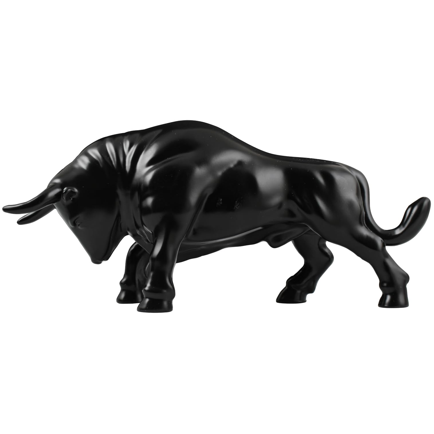 GG Grand General 48193 Matte Black Fighting Bull Hood Ornament