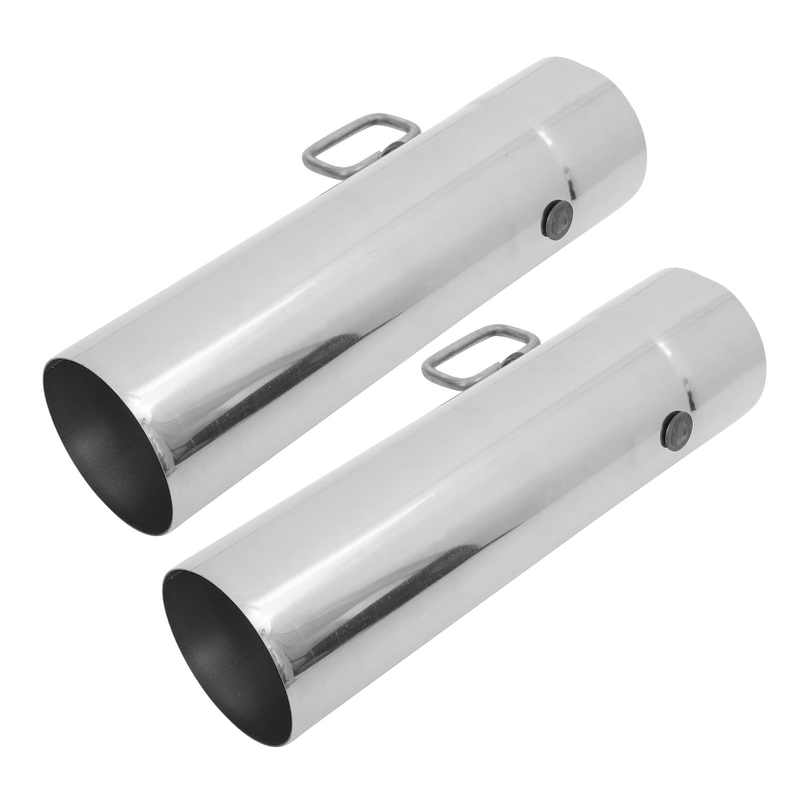 Tubo Stufa Argento per Stufa da Campeggio 2 Pezzi in Acciaio Inox | Tenda e Uso Outdoor, Accessorio di Scarico Fumi, Montaggio Rapido, Protezione Estesa