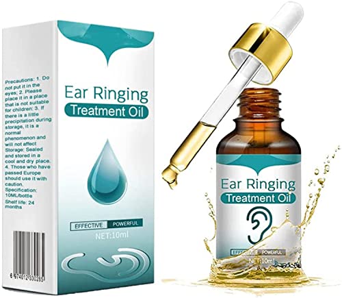 Japanese Ear Ringing Treatment Oil 10ml, All Natural Herbal Tinnitus Relief Drops, Ear Wax Softener Ear Soothing Drops, Help Stop Ear Ringing, Eases Pain, Unclogs Ears (2 PCS) Cover