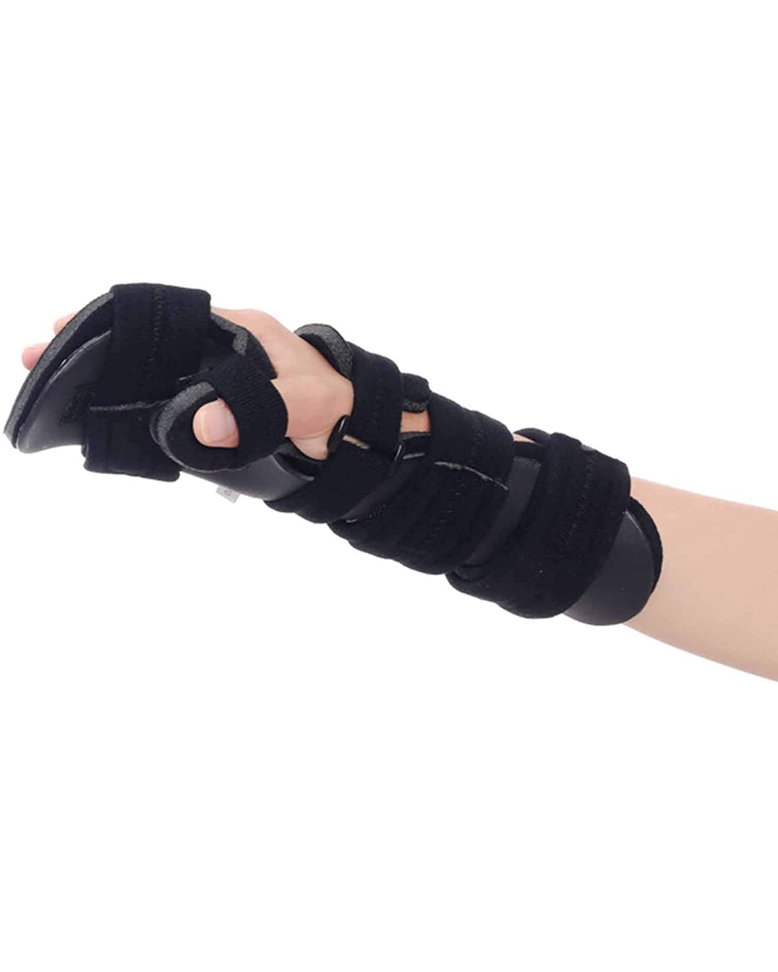 Stecca per Mano Regolabile a Riposo, per Polso Notturno, immobilizzatore per Pollice, Supporto per Polso, ortesi Funzionale per Ictus/emiplegia, Left, L (Left M)