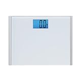 Eat Smart Precision Plus Scale, Wide Body Bath Scale for Body Weight, White
