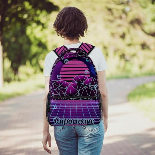 Sac à dos d'école résistant à l'eau avec grand compartiment ordinateur portable
