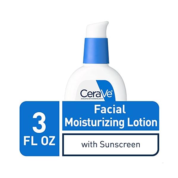 CeraVe AM Facial Moisturizing Lotion with SPF 30 | Oil-Free Face Moisturizer with SPF | Formulated with Hyaluronic Acid, Niacinamide & Ceramides | Non-Comedogenic | Broad Spectrum Sunscreen | 3 Ounce