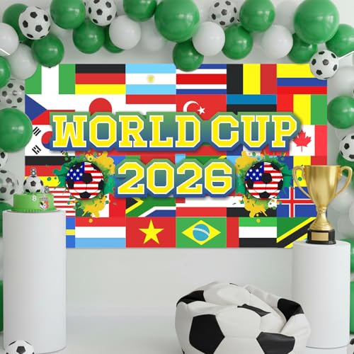 Fondo Mundial de Fútbol 43x71 pulgadas 2026 miniatura 5