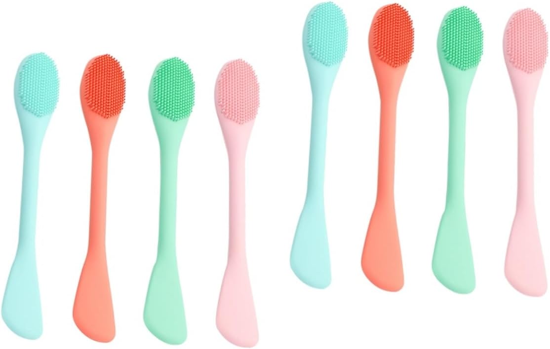 8 Pcs Facial Scrubber Cleaning Facial Borstel Silicon Facial Cleaner Siliconen Facial Borstel Gezichtsreiniging Borstel Siliconen Scrubbers Modder Huid Reiniging Borstel Reiniging Scrubber