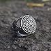 SanLan Vegvisir Ring Triskele Ring Norse Viking Ring Magic Compass Viking Jewel Iceland Runic Compass Futhark Runes Stave Nordic Jewelry (11)