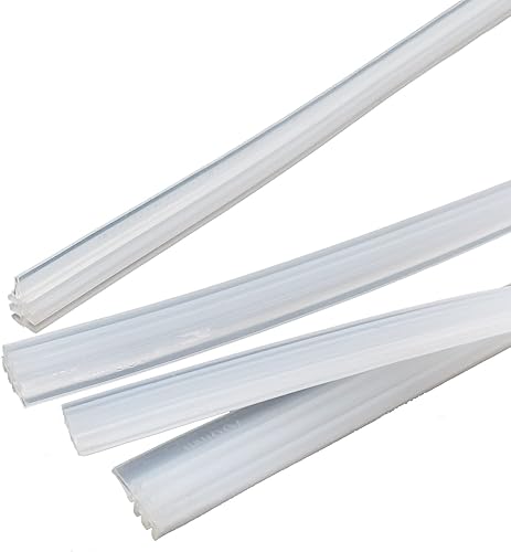 Miniatura 6 de Yonput 4 tiras de goma para limpiaparabrisas de automóvil, sin soporte, 28 pulgadas, tira de goma de sustitución de limpiaparabrisas ajustable,