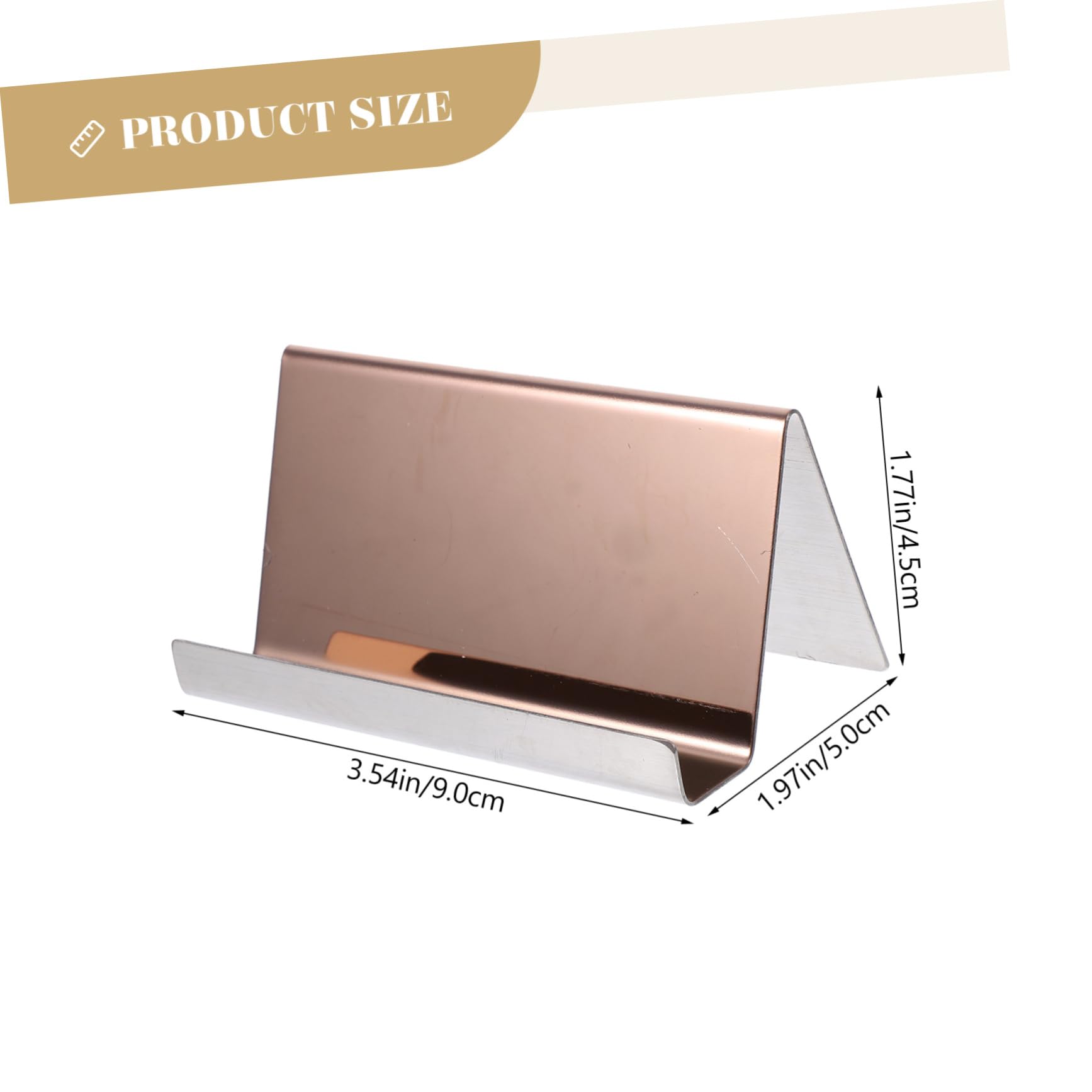 DOITOOL 5 Piezas Soporte de Tarjetas de Visita Inoxidable Base para Tarjetas de Negocios Organizador de Escritorio para Oficina