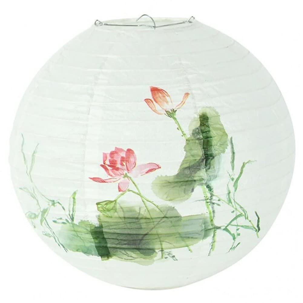 Glixoft Round Paper Lantern Lamp Shade 30cm Paper Lanterns Lampshade Decorations Lamps for Wedding Birthday Party Restaurant Home