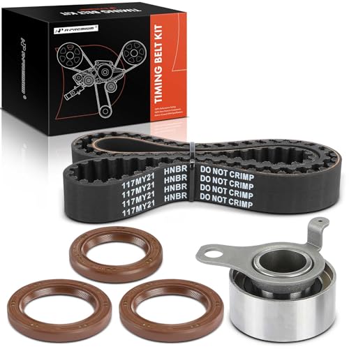 A-Premium Engine Timing Belt Kit Compatible with Toyota & Geo Cars - Corolla, Prizm, 1993 1994 1995 1996 1997 - DOHC 1.6L