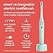 hum by Colgate Smart Electric Toothbrush Kit, Rechargeable Sonic Toothbrush with Travel Case & Bonus Replacement Brush Head, Teal