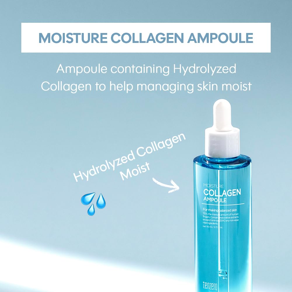 美容液 T Collagen Boost Ampoule tenzero Hydrating Skincare Set: Collagen Ampoules – Intensive