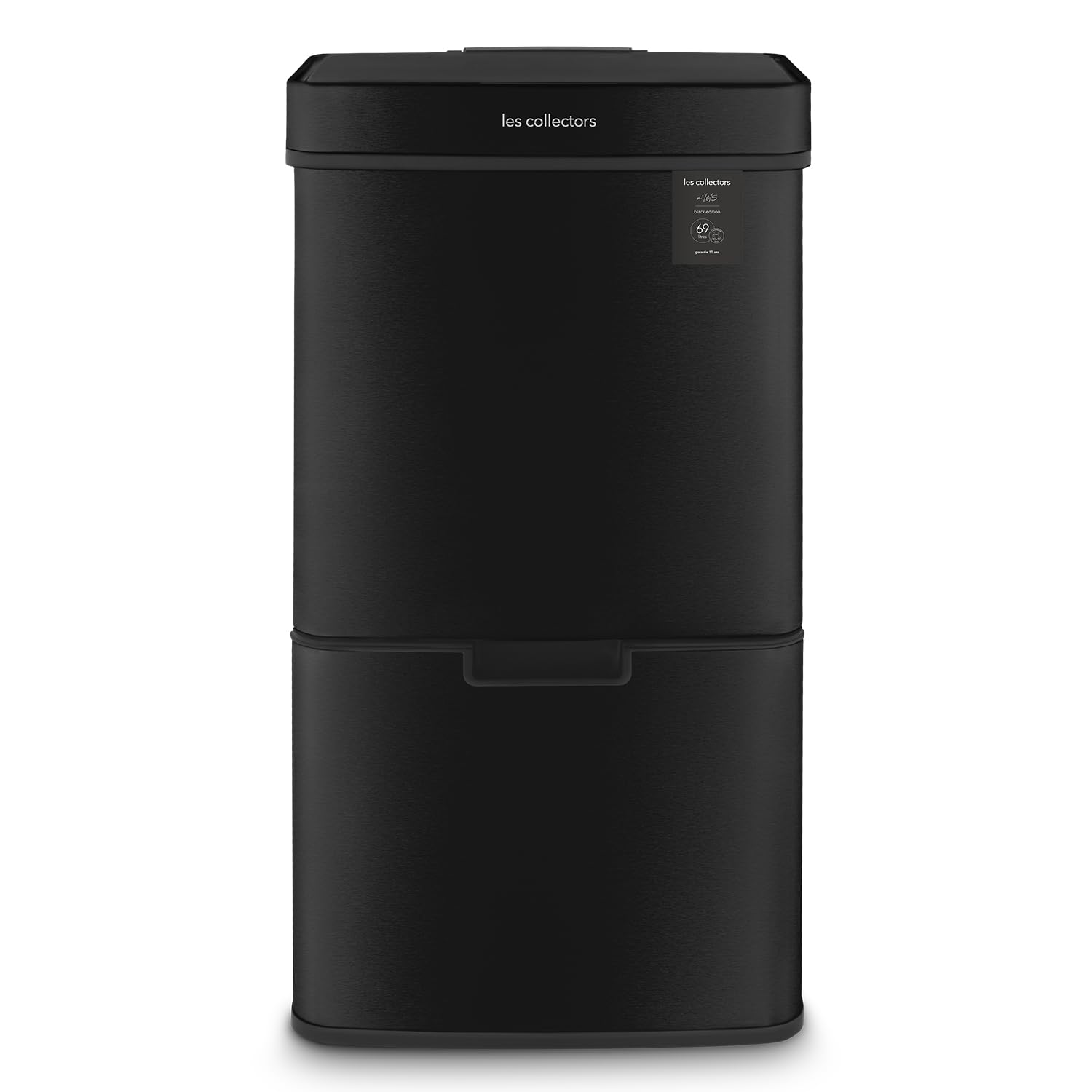Les Collectors Pattumiera da cucina con sensore N°1015, acciaio inossidabile, 3 scomparti (47 l + 11 l + 11 l + 11 l) apertura superiore automatica, selezione e riciclaggio, chiusura silenziosa