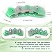 FOYOLO Toe Separator Toe Spacers W/Colorful 5-Loops Gel Spreader Stretchers for Bunion Bunionette Correcting-Feet Pain Relief-Toes Splints Fights Overlapping Hammer Toes (1 Pair W/Punch-Green & Pink)