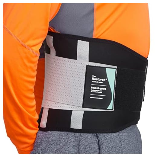 The Restored Faja lumbar mujer y hombre - Faja lumbar hombre trabajo para estabilizar la zona lumbar - Faja lumbar ajustable para aliviar el dolor de la espalda baja y prevenir lesiones - Talle L