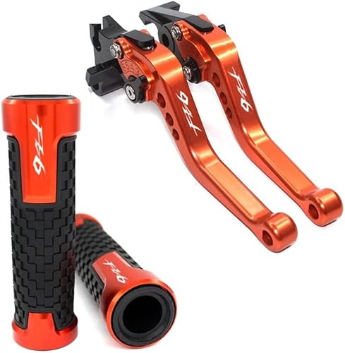 Miniatura 9 de Para Yamaha FZ6 FZ 6 FAZER 2004-2010 Empuñaduras de motocicleta Manillar CNC Aluminio Ajustable Palancas de Embrague de Freno (Color G)