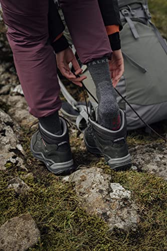 Image of FALKE Women's TK2 Explore Hiking Socks, Mid Calf, Quick Dry, Merino Wool, 1 Pair
