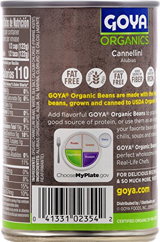 Goya Foods Organic Cannellini Beans, 15.5 Ounce (Pack Of 24) #TOP2