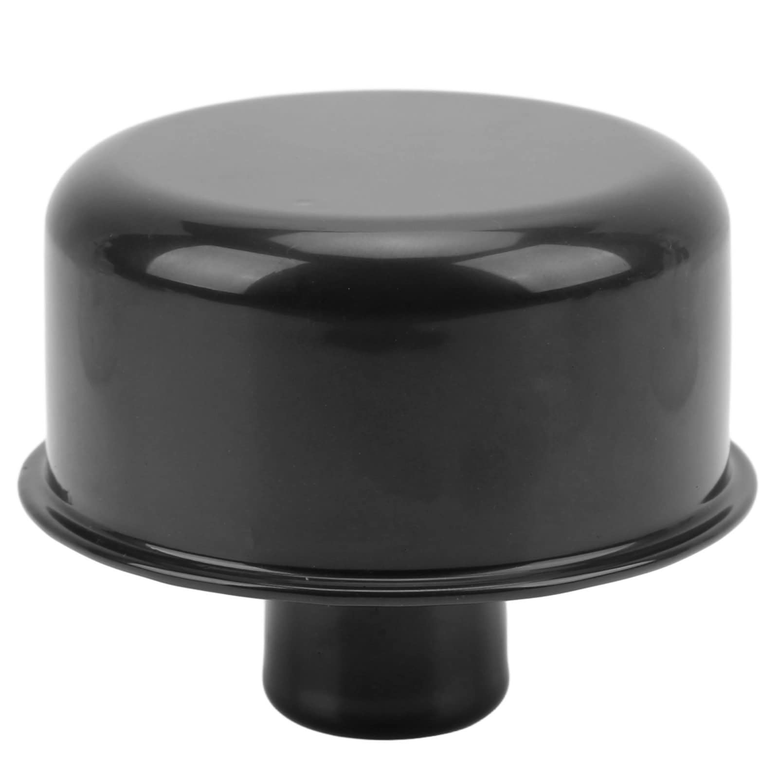 Photo 1 of Camrusic Valve Cover Breather, Round Push in Breather Valve Cover Breathers Replacement for SBC BBC SBF 327 350 302 454 502(Black)