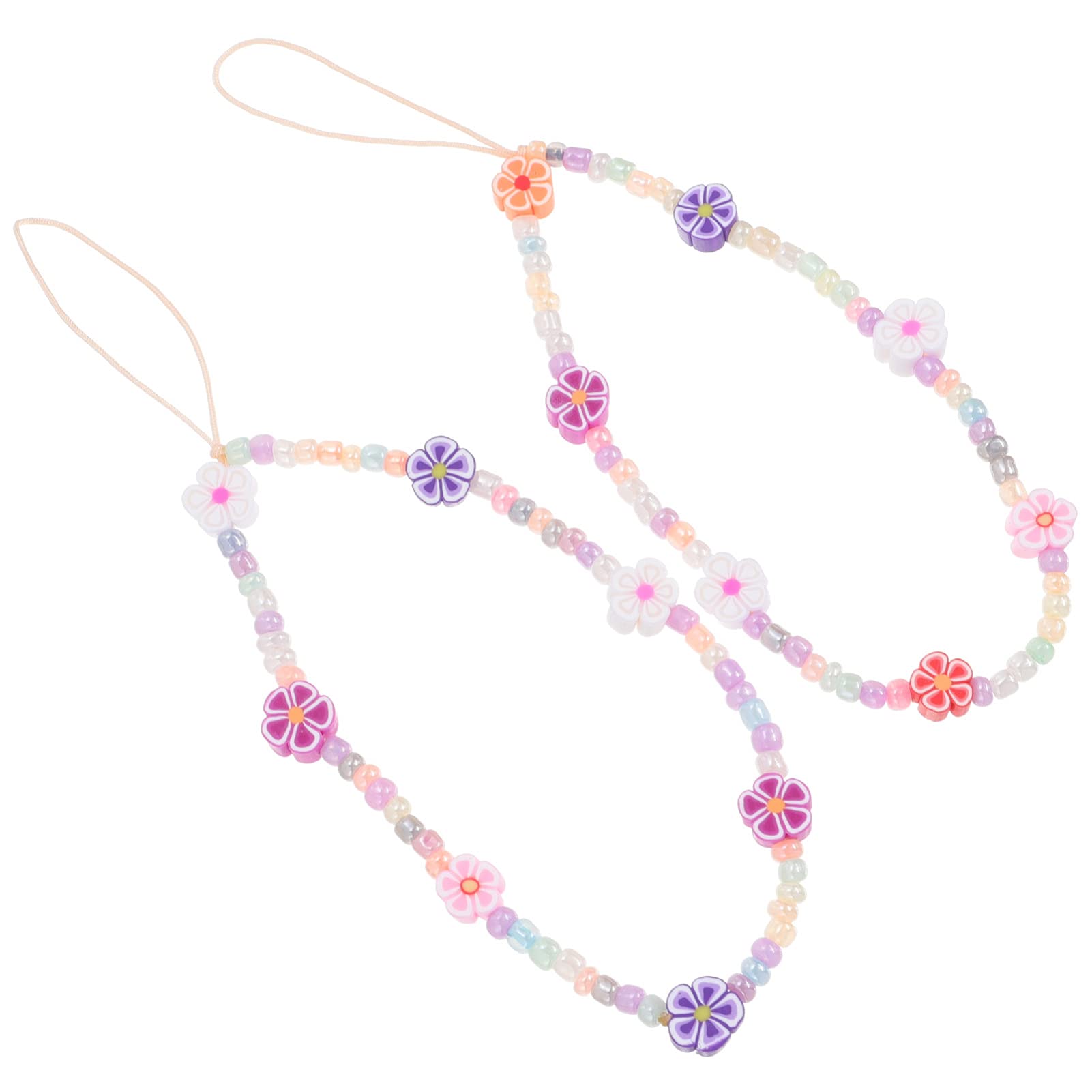 Beaded phone strap wildflower Outlet