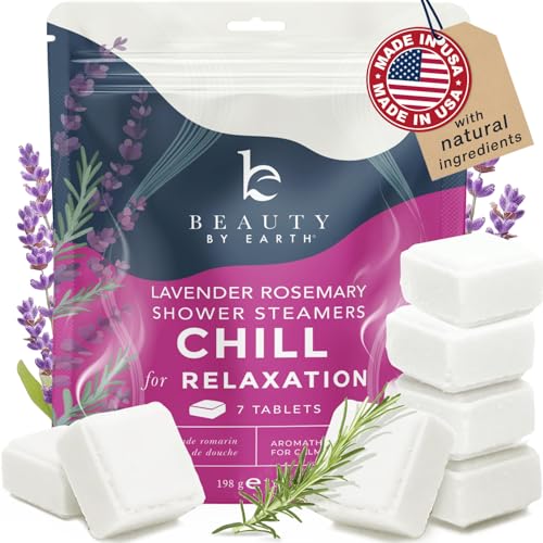 Shower Steamers Aromatherapy - USA Made with Natural Ingredients & Lavender Oil, Large Shower Bombs for Stress Relief, Relaxing Spa Gifts for Women & Men, Luxury New Mom & Nurse Gifts