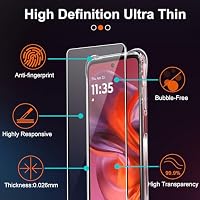 Tieeyivv Hülle für Motorola Moto G05 / Moto E15 mit Schutzfolie für Panzerglas Schutzglas Cover Stoßfest Schutzhülle, Soft TPU Transparent Handyhülle [Kamera Schutz] – Ansicht 8