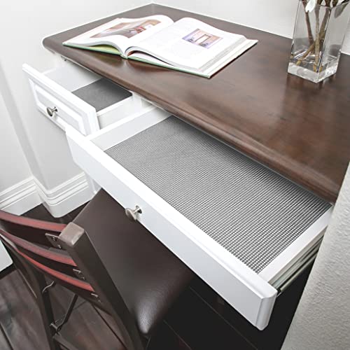 Smart Design Classic Grip Shelf Liner – 12In X 10Ft – Non-Adhesive Drawer Liner With Strong Grip Helps Protect And Personalize Your Home Organization And Storage – Graphite Gray #TOP2