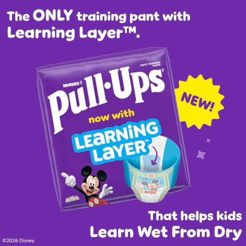 Image of Pull-Ups Boys' Potty Training Pants, Size 2T-3T Training Underwear (16-34 lbs), 23 Count