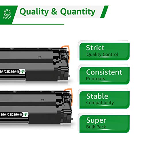 Greensky Compatible Toner Cartridge Replacement For Hp 85A Ce285A Hp85A For Hp Laserjet P1102W 1102W P1109W M1212Nf Mfp P1005 P1006 M1217Nfw Printers (Black, 2-Packs) #TOP1