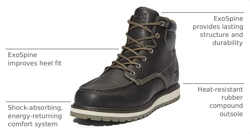 Image of Timberland PRO mens Irvine Wedge 6 Inch Soft-toe Industrial Work Boot