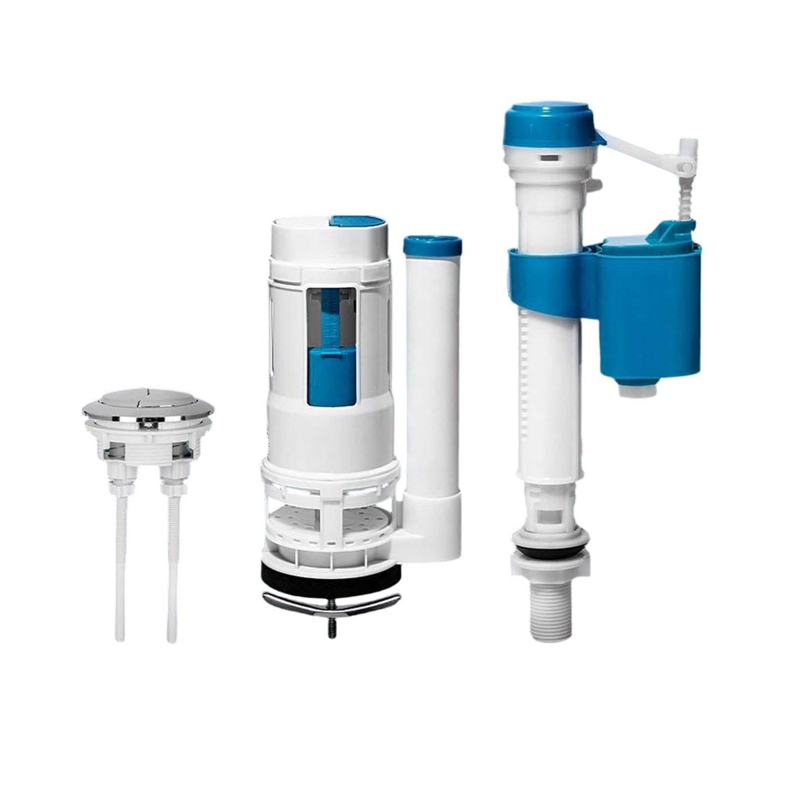 Válvulas de llenado tanques for inodoros, reparación agua ajustable, válvula drenaje dividida for inodoro, accesorio doble descarga(24 three-piece set)