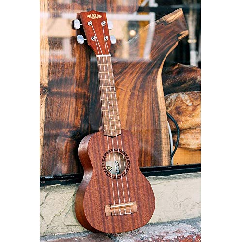 Kala KA-15sK5 Ukulélé soprano en acajou avec housse souple - Les Beatles, Paul McCartney, John Lennon, RIngo Starr, George Harrison Kala KA-15sK5 Ukulélé soprano en acajou avec housse souple – Image 5