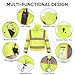 TICONN Hi Vis Rain Jacket and Pants, Waterproof High Visibility Safety Rain Suits, ANSI Class 3 Reflective Rain Gear for Men and Women (Yellow, XL)