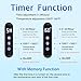 XBVV Black Towel Warmer Rack for Bathroom with Timer/Fahrenheit Display Electric Heated 10 Bars Drying Rail Plug-in or Hardwired Wall Mounted Heating Bath Towel Warming(Matte Black)