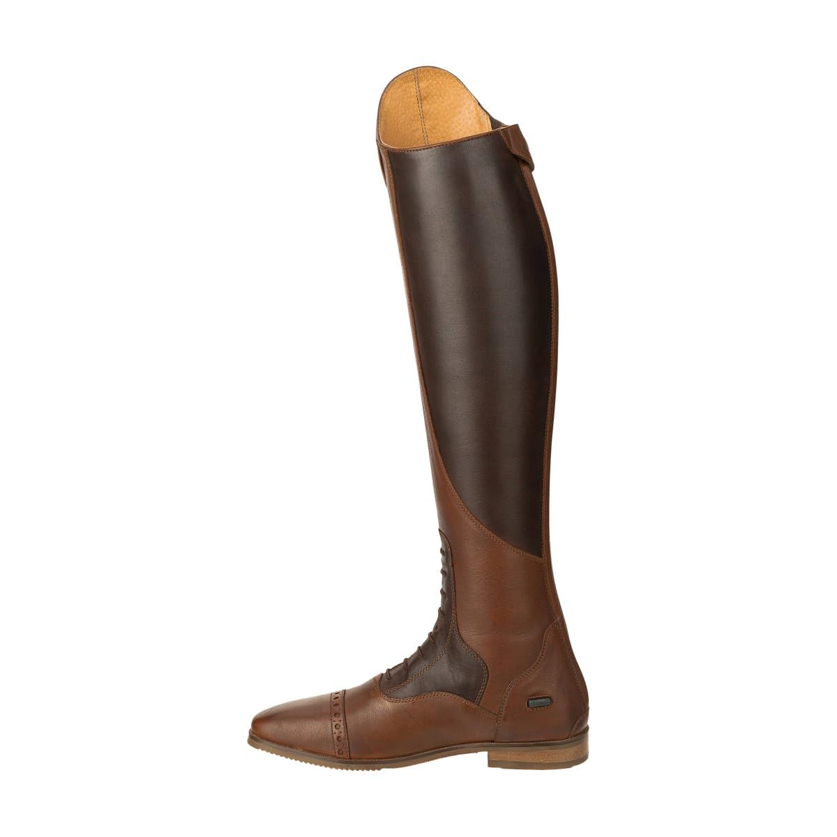 SUEDWIND FOOTWEAR Leder Reitstiefel für Damen Florentina Tall – Lederstiefel zum Reiten – Stiefel mit Schnürung, Lederfutter, YKK Zipper & Ortholite-Einlegsohle – braun – Gr. 38-41