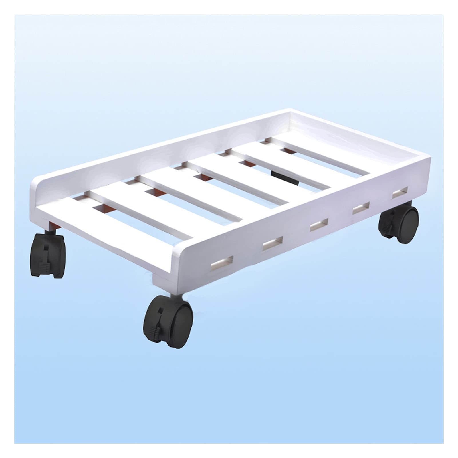 Soporte para computadora de Escritorio, Soporte para CPU, Soporte para Torre de PC, Soporte para radiador de CPU de Suelo, Marco rodante con Cuatro Ruedas bloqu