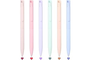 Ddaowanx 6 Pack Colored Gel Pens: Your Journaling and Note-Taking Aesthetic Enhancement