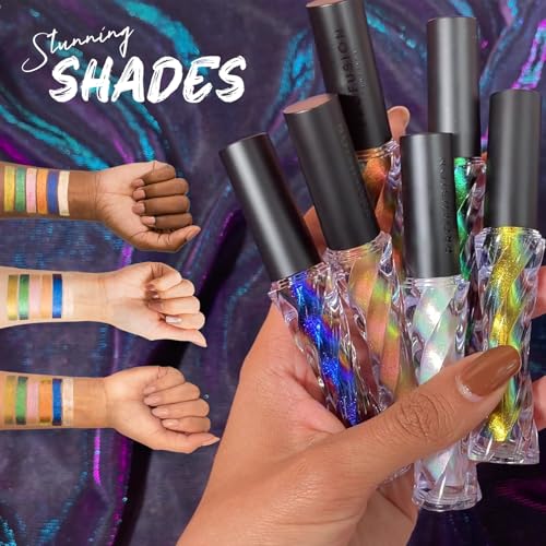Image of Profusion Cosmetics Prismatic Chrome Multi Dimensional liquid Eye Shadow - Retrograde (2.3ml)