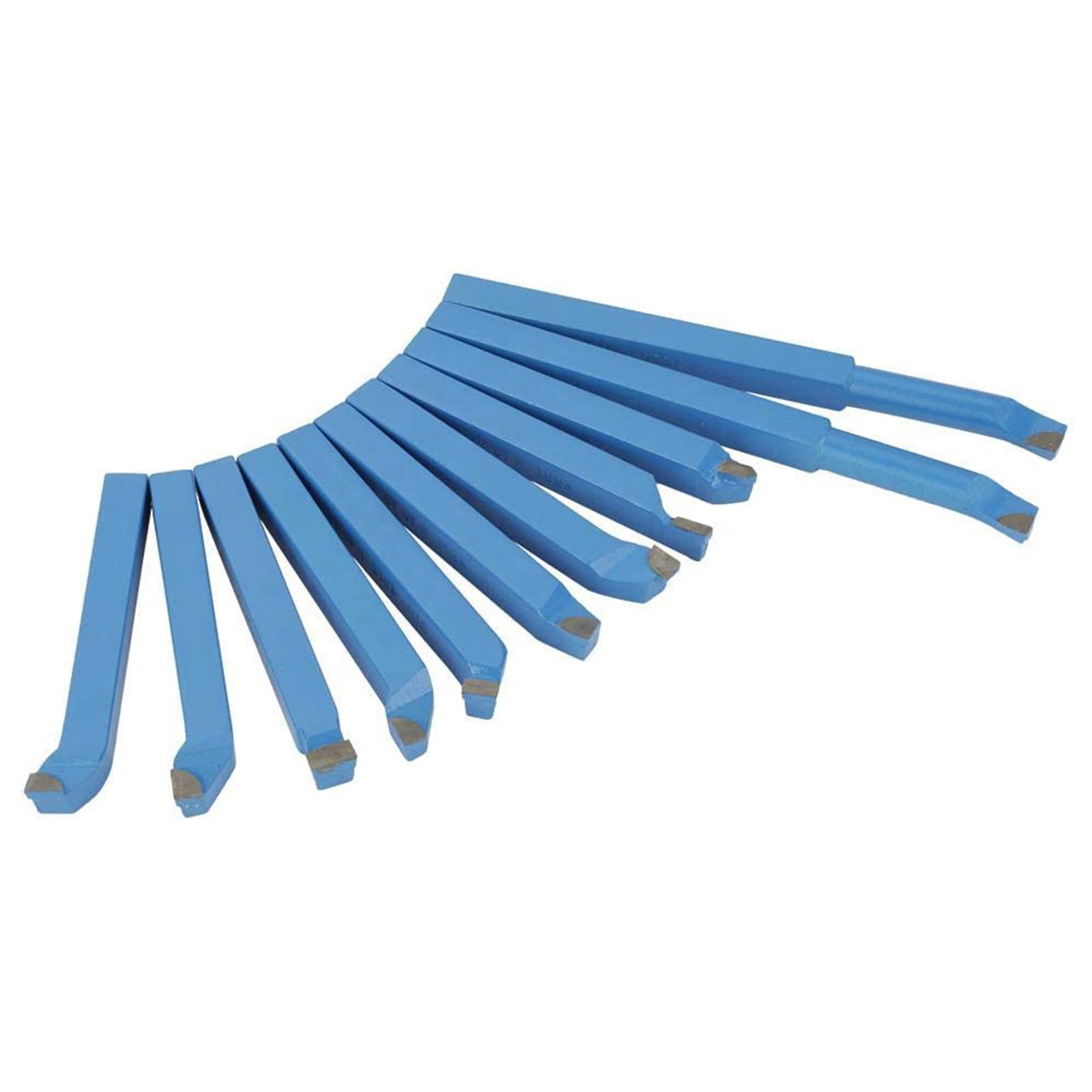 Set di Utensili per Tornitura in Carburo, 11 Pezzi, 10x10mm